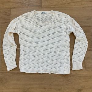 Madewell Open Stitch Austen Pullover Cream XS